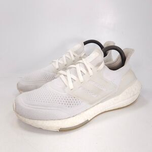 Adidas Ultraboost 21 Lace Up Athletic Training Shoe Womens Size 8 FY0403 White